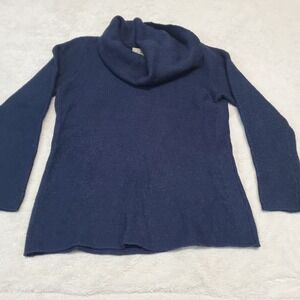 Banana Republic Navy Blue Cowl Neck Sweater